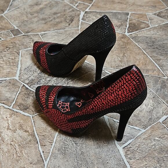 New in Box Rare Iron Fist Japan The Sun Will Rise Pointed Toe Platform Heel Sz 6 - Picture 3 of 16